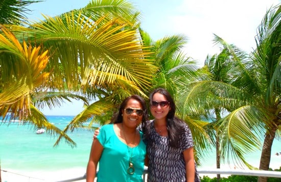 Com a Marianna do Departamento de Turismo da Riviera Maya que foi minha guia durante a viagem