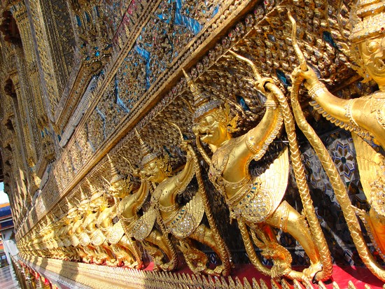Bangkok - Detalhe do Grand Palace - Preciso Viajar