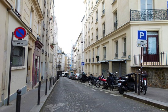 Uma das ruelas de Montmartre