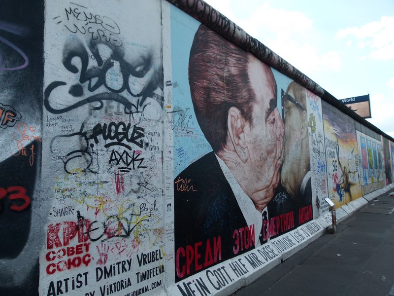 East Side Gallery (onde era o muro de Berlim)
